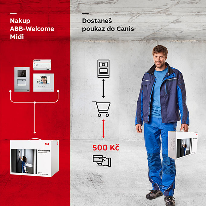 Odměna za nákup ABB-Welcome Midi 500 Kč do Canis