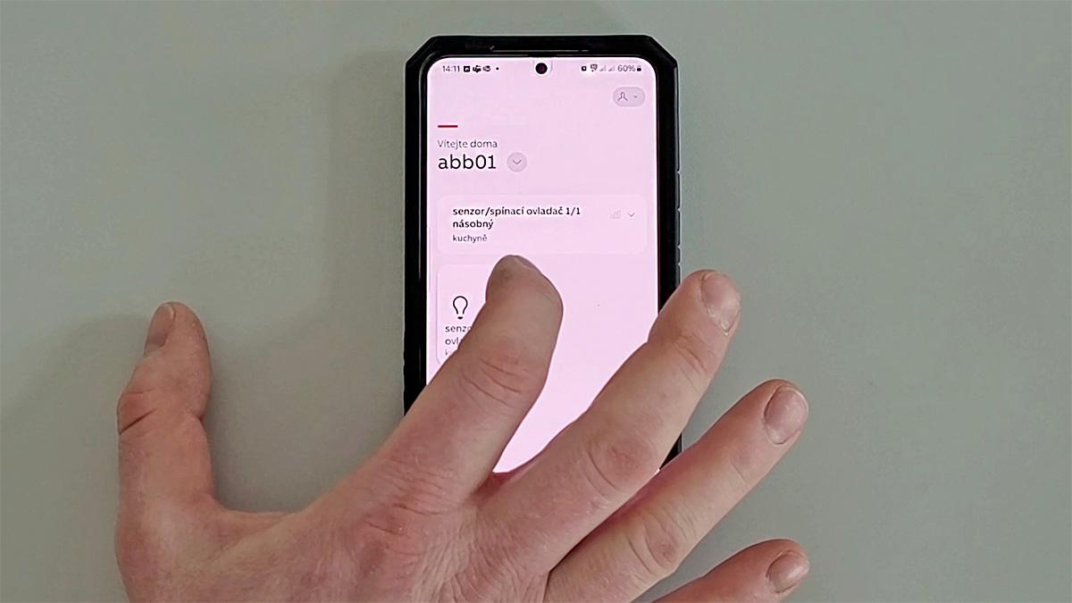 Propojení vypínače ABB flex s mobilní aplikací