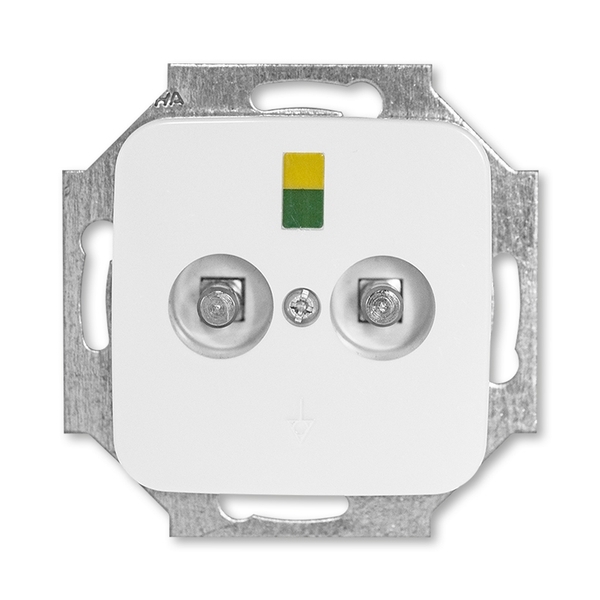 Svorka pro vyrovnání potenciálů dvojnásobná, zapuštěná, Reflex SI, alpská bílá