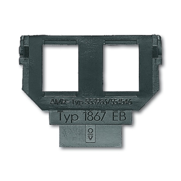 Maska nosná s 2 otvory, pro 2 zásuvky RJ keystone