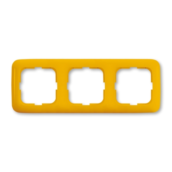 Rámeček pro elektroinstalační přístroje, trojnásobný, Reflex SI, žlutá