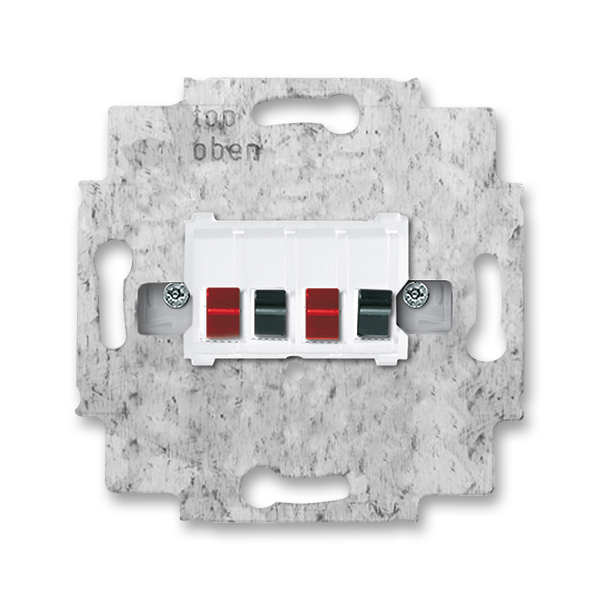 Zásuvka reproduktorová stereofonní, alpská bílá