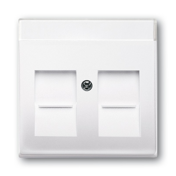 Kryt zásuvky komunikační, Future® linear, Solo®, Solo® carat, studio bílá