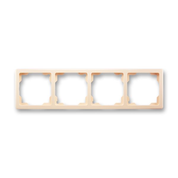 Rámeček pro elektroinstalační přístroje, čtyřnásobný, Swing®, krémová