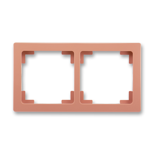 Rámeček pro elektroinstalační přístroje, dvojnásobný, Swing®L, cihlová