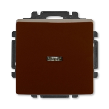 Spínač jednopólový s průzorem, Swing®, Swing®L, hnědá