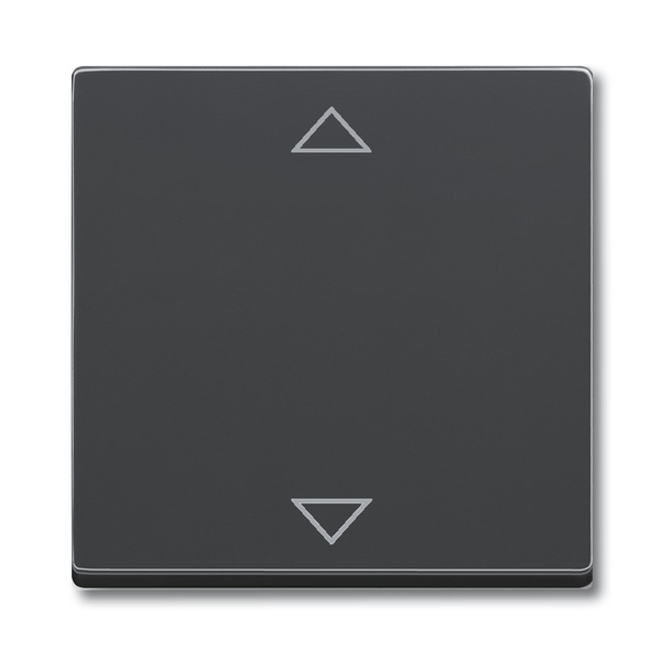 Kryt s krátkocestným ovladačem, s potiskem, Future® linear, mechová černá