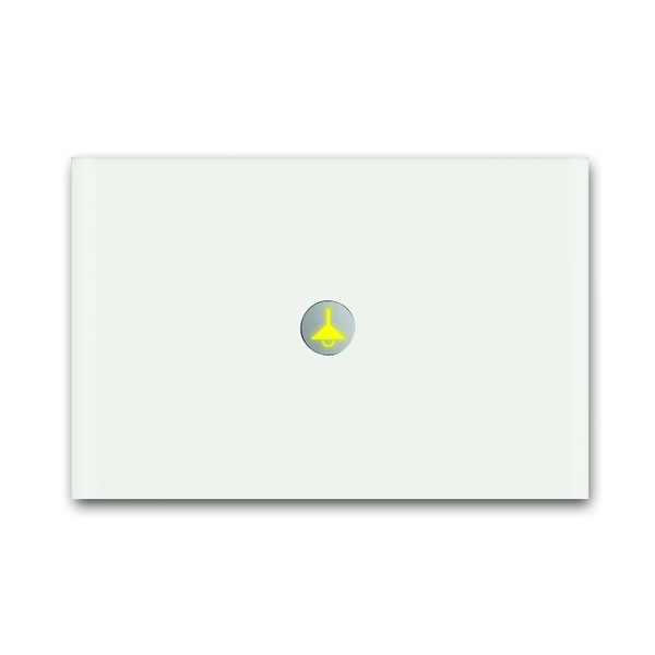Ovladač jednonásobný ABB-priOn, priOn, bílé sklo
