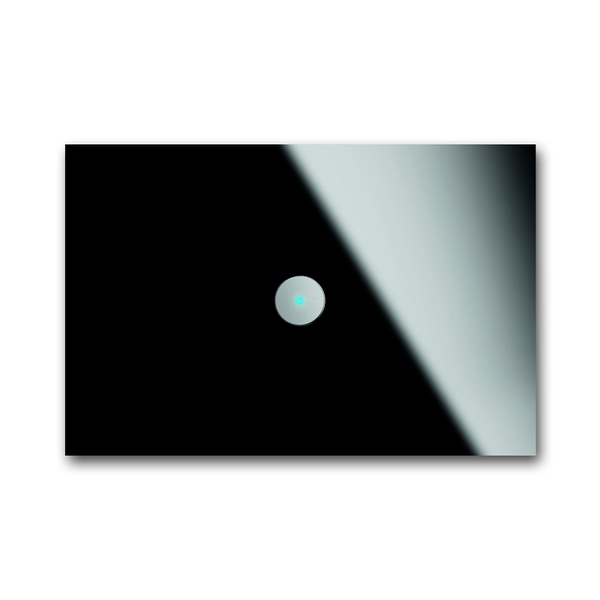 Ovladač jednonásobný ABB-priOn, priOn, černé sklo