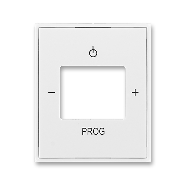 Kryt zesilovače s tunerem FM nebo internetového rádia Busch-iNet, Element®, Time®, bílá / bílá