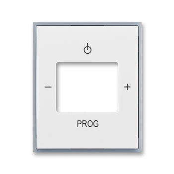 Kryt zesilovače s tunerem FM nebo internetového rádia Busch-iNet, Element®, bílá / ledová šedá