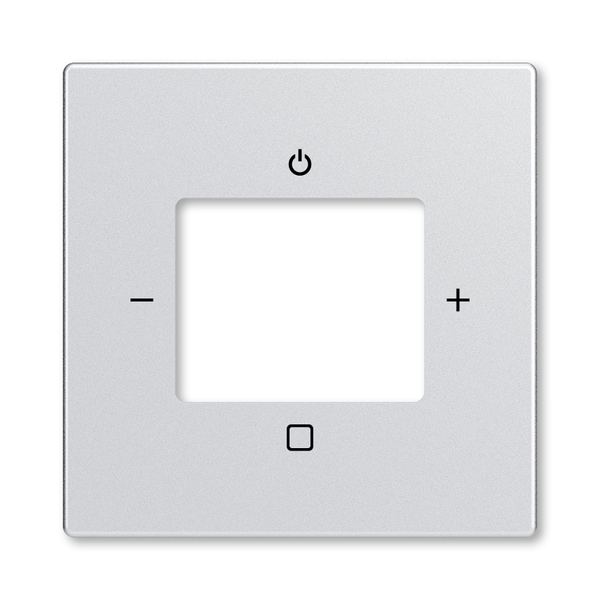 Kryt zesilovače s tunerem FM nebo internetového rádia Busch-iNet, Future® linear, hliníková stříbrná