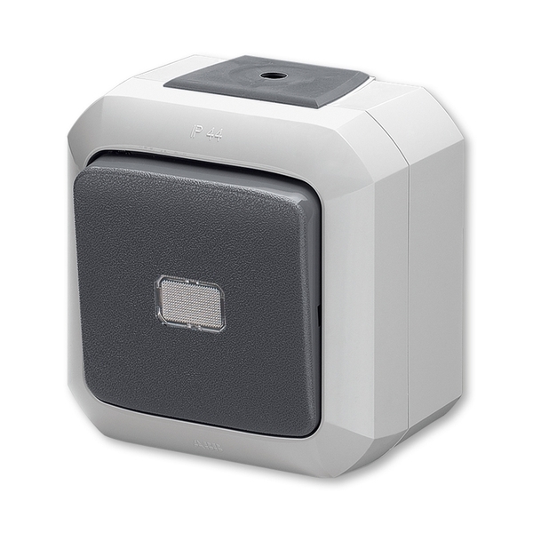 Ovládač přepínací IP 54 s čirým průzorem, Variant+, šedá