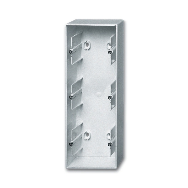 Krabice přístrojová trojnásobná, nástěnná, Future® linear, hliníková stříbrná