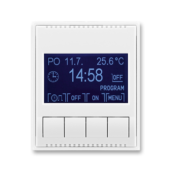 Hodiny spínací programovatelné (ovládací jednotka), Element®, Time®, bílá / bílá