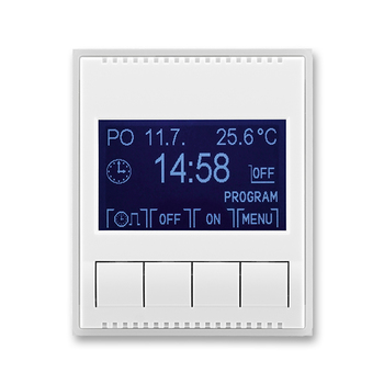 Hodiny spínací programovatelné (ovládací jednotka), Time®, Element®, bílá / ledová bílá