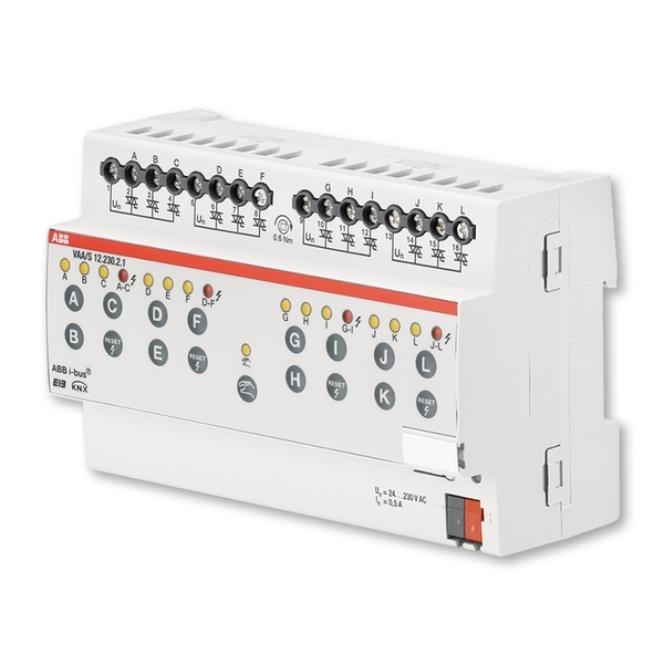 Člen akční pohonu hlavic ventilů, 12násobný, 230 V AC, řadový, 12násobný