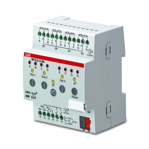 Terminál zabezpečovací, řadový, 8násobný, terminál 12 V DC