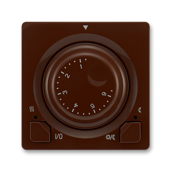 Termostat univerzální otočný (ovládací jednotka), Swing®, Swing®L, hnědá