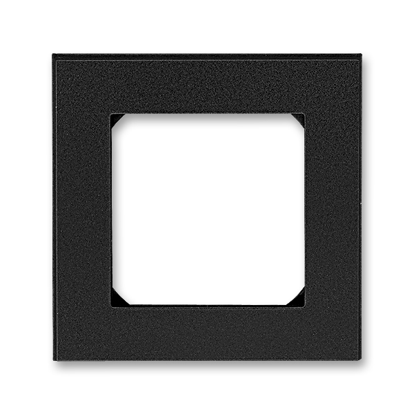 Rámeček pro elektroinstalační přístroje, jednonásobný, Levit®M, onyx / kouřová černá