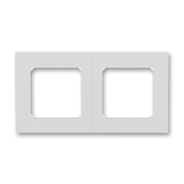 Rámeček pro elektroinstalační přístroje, dvojnásobný, Levit®, šedá / bílá