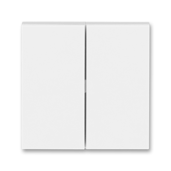 Kryt spínače kolébkového dělený, Levit®, bílá / ledová bílá