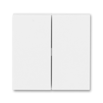 Kryt spínače kolébkového dělený, Levit®, bílá / bílá