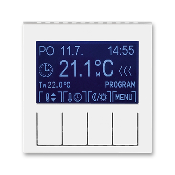 Termostat univerzální programovatelný (ovládací jednotka), Levit®, bílá / ledová bílá