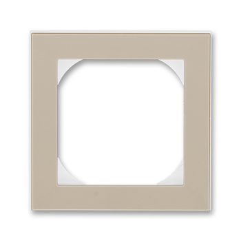 Rámeček jednonásobný s otvorem 55×55 mm, Levit®, macchiato / bílá