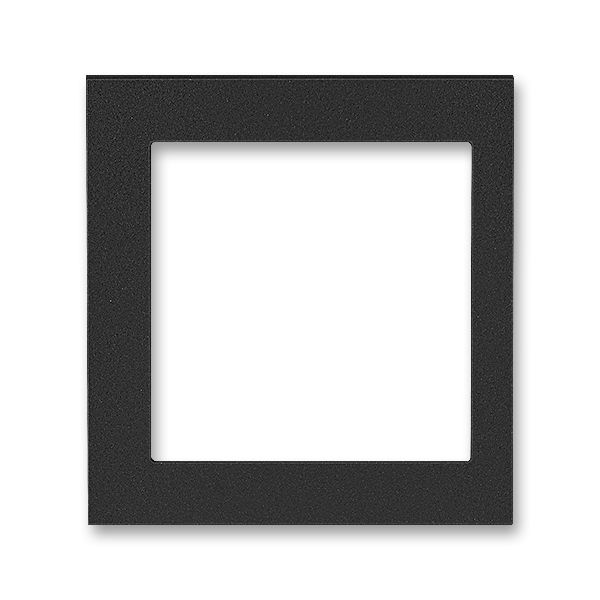 Kryt rámečku s otvorem 55x55, krajní, Levit®M, onyx
