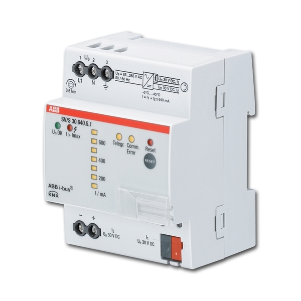 Zdroj napájecí s diagnostikou 640 mA, SELV, řadový, s tlumivkou, 640 mA