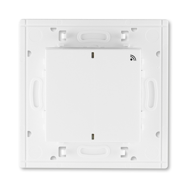 Vysílač RF jednonásobný, nástěnný, Levit®, bílá / ledová bílá