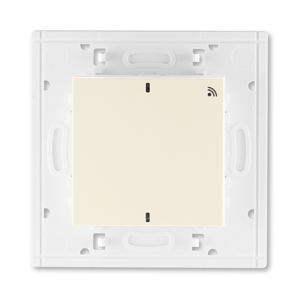 Vysílač RF jednonásobný, nástěnný, Levit®, slonová kost / bílá
