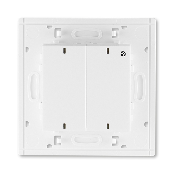 Vysílač RF dvojnásobný, nástěnný, Levit®, bílá / bílá