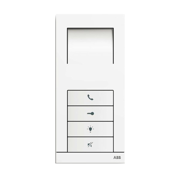 Telefon domovní, hands-free, studio bílá matná