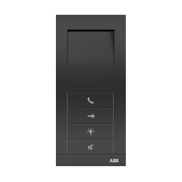 Telefon domovní, hands-free, černá matná