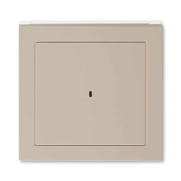 Kryt spínače kartového, s čirým průzorem, Levit®, macchiato / bílá