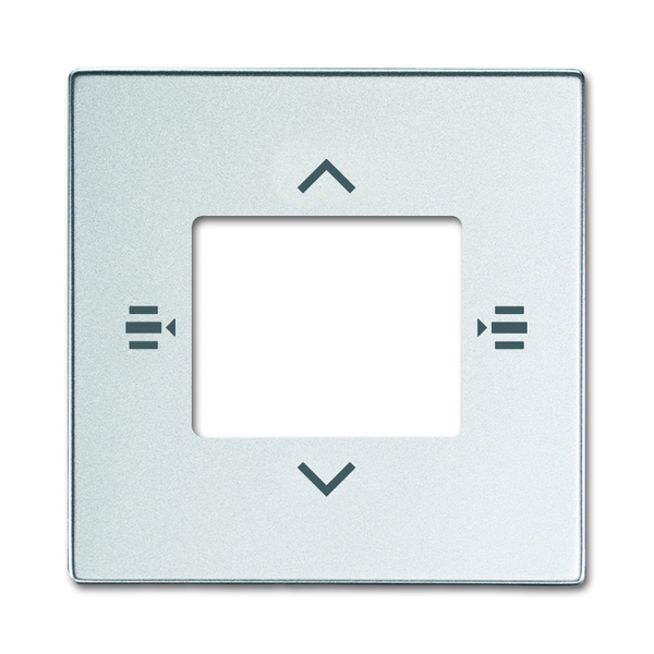 Kryt pro prvek ovládací 6násobný, hliníková stříbrná