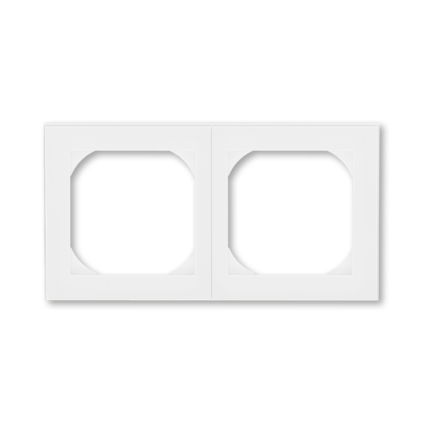 Rámeček dvojnásobný s otvorem 55×55 mm, Levit®, bílá / bílá