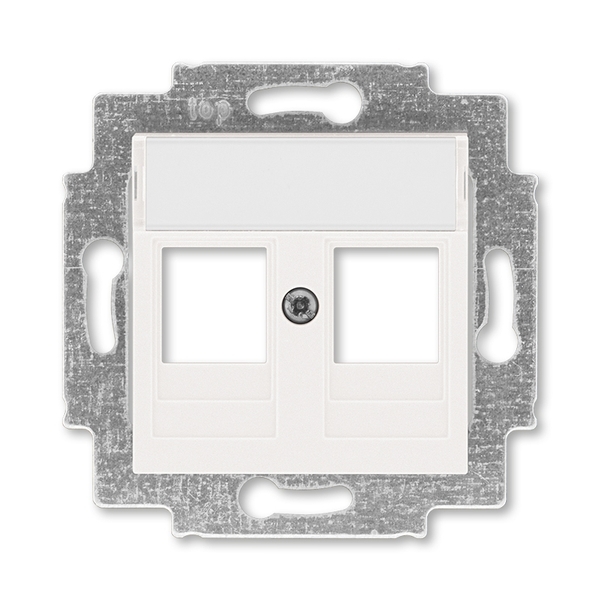 Kryt zásuvky komunikační, perleťová