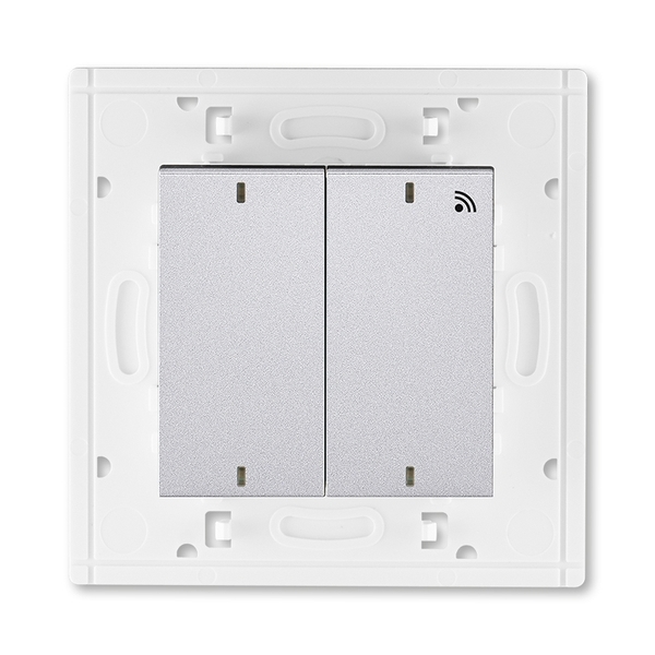 Vysílač RF dvojnásobný, nástěnný, titanová / kouřová černá