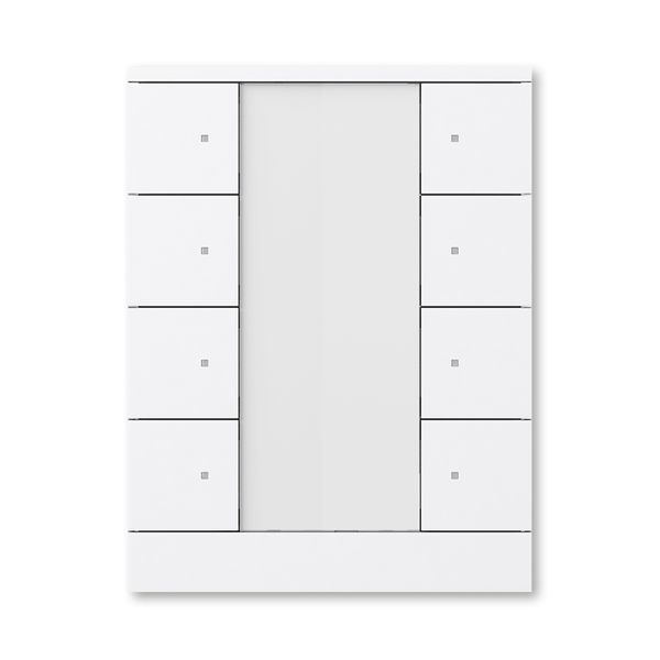 Prvek ovládací 8násobný, ABB-Tenton®, zapuštěný, 8násobný / studio bílá