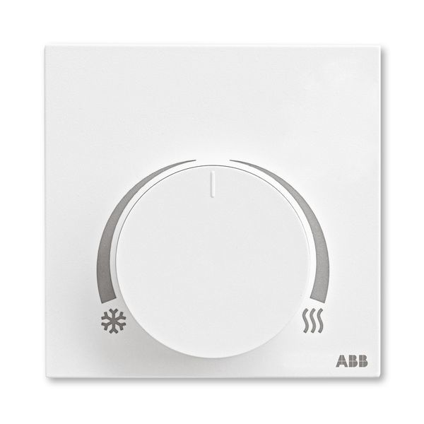 Prostorový mechanický termostat pro fan-coily, bez regulace otáček / studio bílá