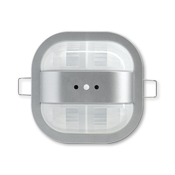 Snímač přítomnosti pro chodby Busch-Präsenz Premium KNX, hliníková stříbrná / Premium