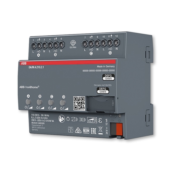 Člen akční stmívací 4násobný, řadový, 4násobný