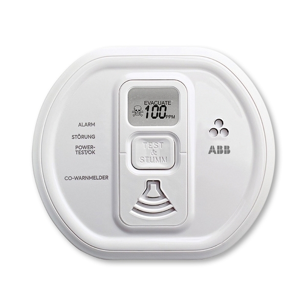Hlásič oxidu uhelnatého Busch-CO Alarm ProfessionalLINE, bílá