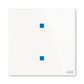 Prvek ovládací dotykový 2násobný, 86x86 mm, ABB tacteo®, zapuštěný, bílá