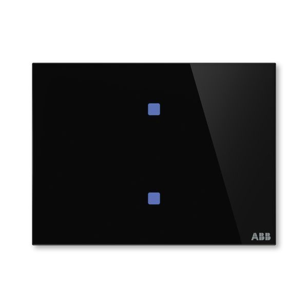 Prvek ovládací dotykový 2násobný, 115x86 mm, ABB tacteo®, zapuštěný, černá