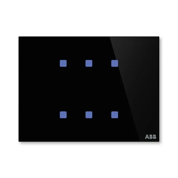 Prvek ovl&aacute;dac&iacute; dotykov&yacute; 6n&aacute;sobn&yacute;, 115x86 mm, ABB tacteo&reg;, zapu&scaron;těn&yacute;