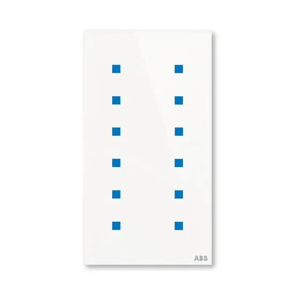 Prvek ovl&aacute;dac&iacute; dotykov&yacute; 12n&aacute;sobn&yacute;, 86x157 mm, ABB tacteo&reg;, zapu&scaron;těn&yacute;